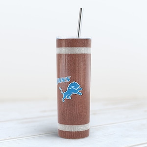 Detroit Lions Football Cup 20oz Skinny Tumbler