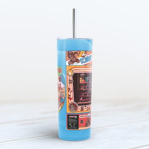 Classic Retro Arcade Machine Donkey Kong Cup 20oz Skinny Tumbler