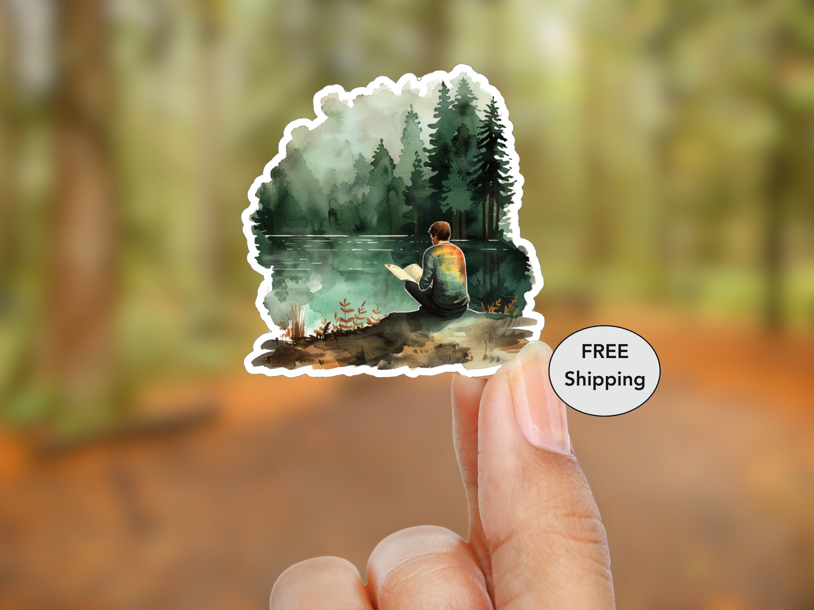 Lake Sticker for Adventurers Camping Sticker Outdoor Enthusiasts ...