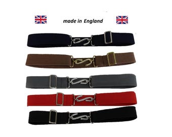 Retro Unisex 70s Plain 1 Inch Wide Plain Colours Elastic Snake Belts