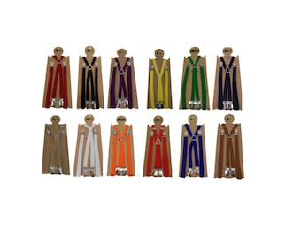 Mazeys Classic X Back 1/2 Inch Mod Skinhead Fully Adjustable Braces