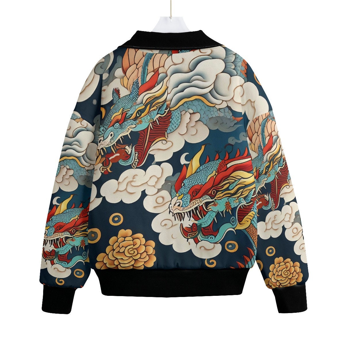ink リメイク　Sports Jacket \" DRAGON\" reversible-dragon-koi-baseball