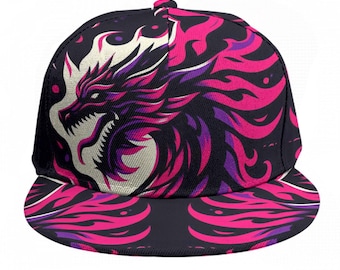 Dragon Y2k Strapback Hat Trucker Hat Baseball Cap Mesh Hat  display picture 2