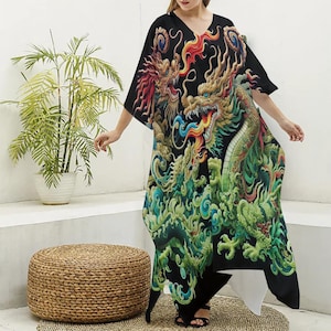 green dragon maxi dress Green Dragon | Dresses | Green Dragon Maxi Dress Womens Medium Goth Evening 34 Sleeves V Neck Black