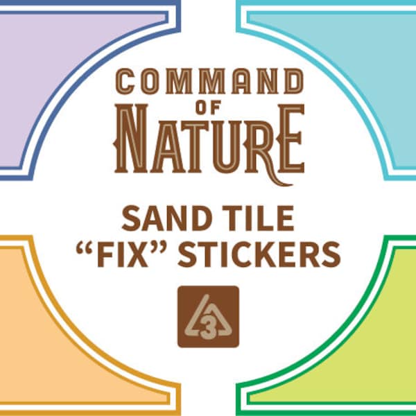 Command Of Nature, Wooden Sand Tile, Sticker Fix