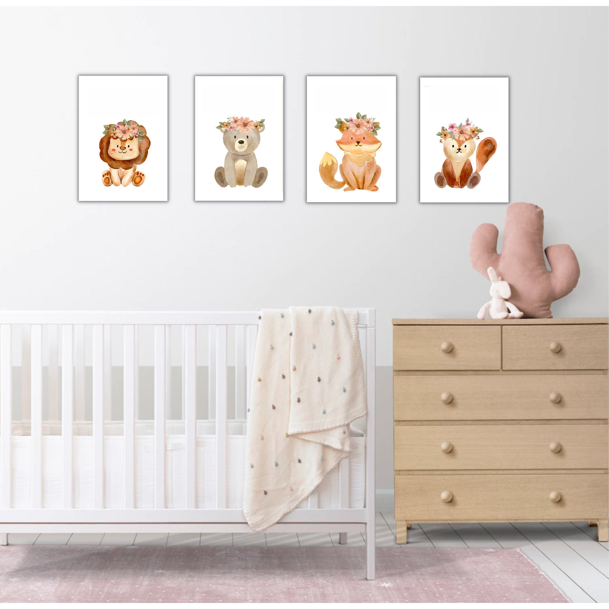 Jungle Joy Set of 4 Safari Nursery Prints for New Baby - Etsy