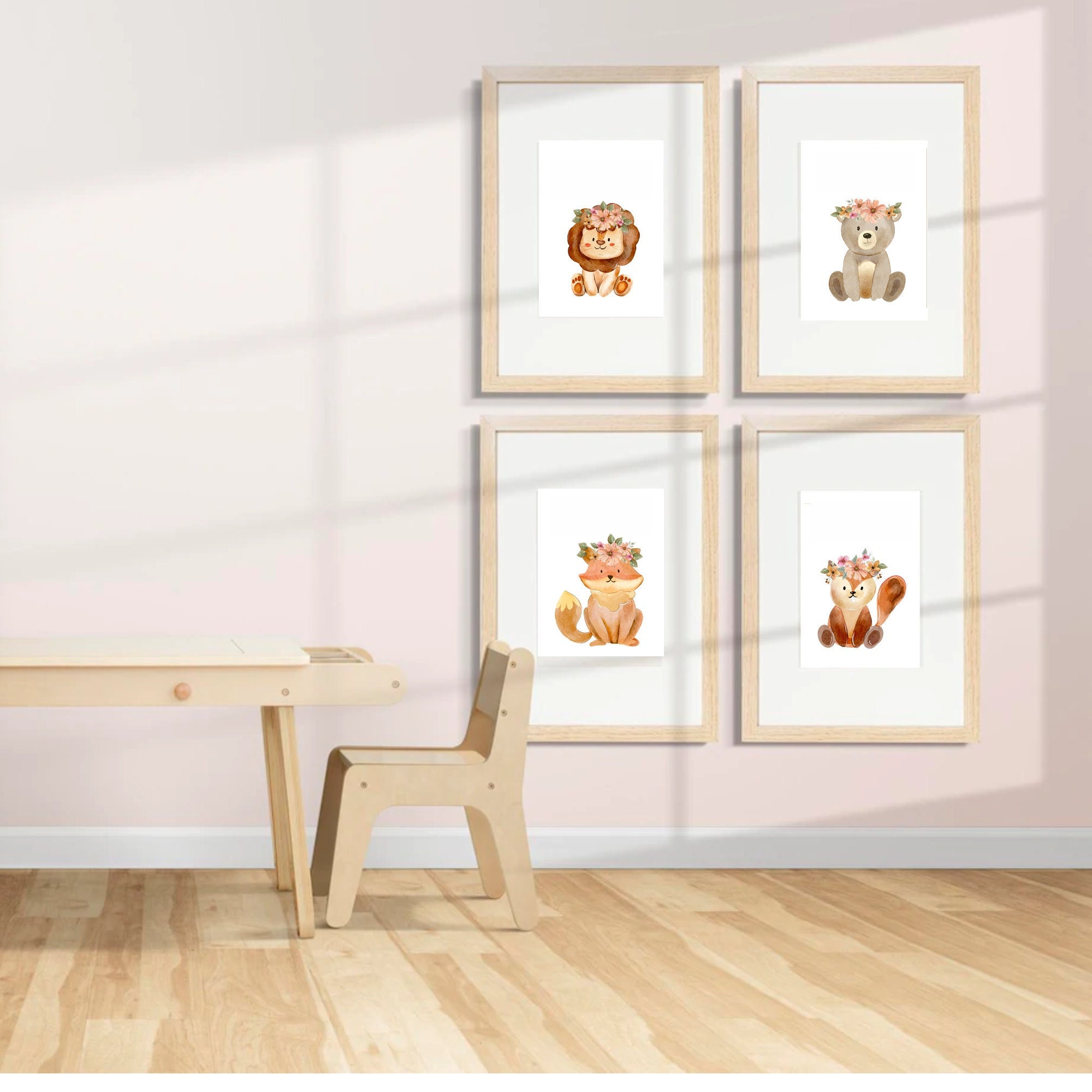 Jungle Joy Set of 4 Safari Nursery Prints for New Baby - Etsy