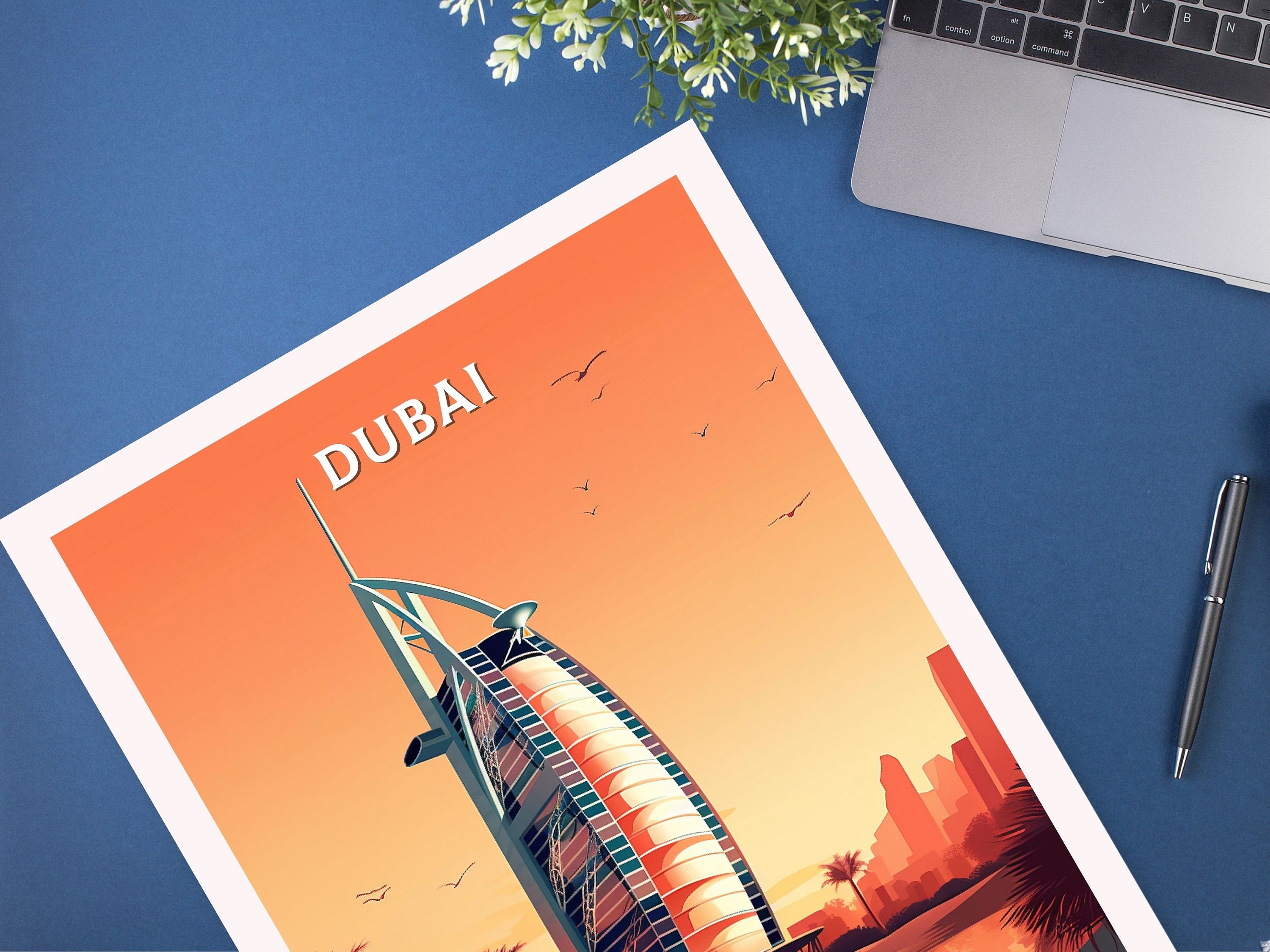 Dubai Print Dubai Poster Dubai Illustration Dubai Wall Etsy UK