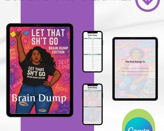 Brain Dump Planner Bundle: Daily, Weekly, Monthly Task Organizer (Printable PDF)