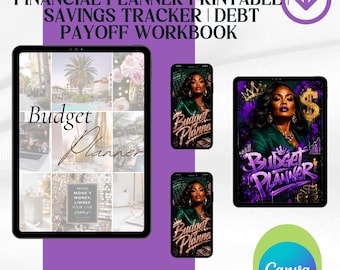 2026 Budget Planner PDF | Financial Savings Debt Tracker (Digital Download)