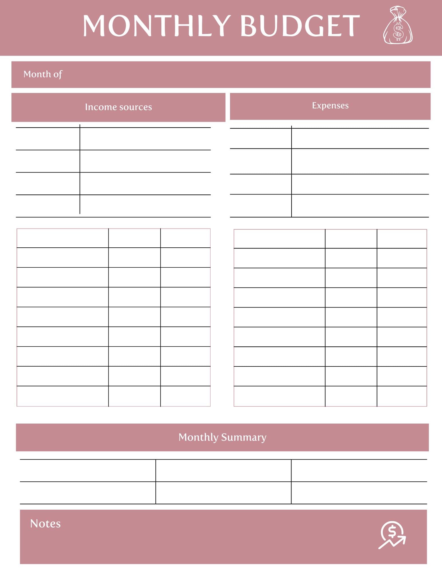 store product block Printable Budget Tracker | Monthly & Yearly Expense Tracker | Financial Planner | Digital Budget Spreadsheet | Money Management Tool poster