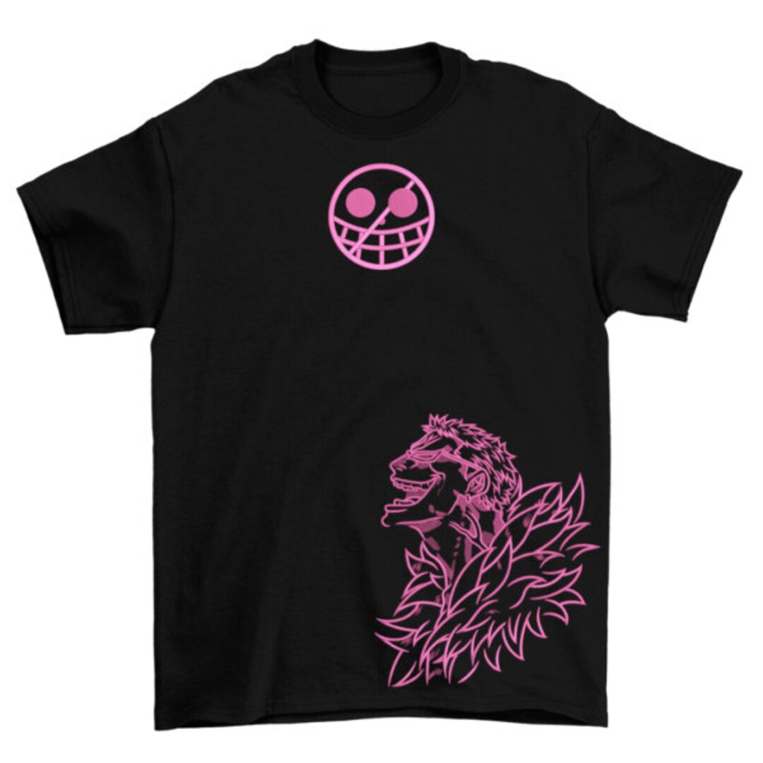 Embroidery Doflamingo Tshirt, One Piece Tshirt, Anime Tshirt, One