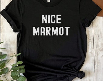 Big Lebowski Shirt | Nice Marmot | Movie Quote | Funny Shirt | Film Lover Gift | Fan Tee | Bowling T-Shirt | The Dude Abides | Coen Brothers
