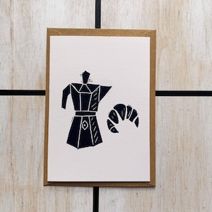 Carte de voeux // Café & croissant