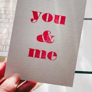Carte de voeux typographique // TOI & MOI