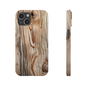 Woodgrain Phone Case, Wood iPhone Case for her, Phone Case for iPhone 15 14 13 12 11 7 8 Pro Max Plus X Slim XR XS, Gift for mom