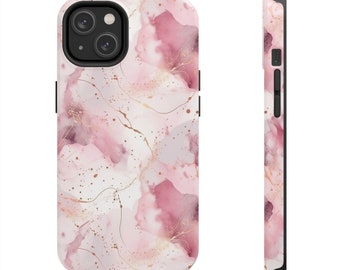 Marble phone case for iphone, Girly Pink Phone Case, Gift for Girlfriend, iPhone 14, 13, 12, 11 Pro Max Plus Mini, iPhone X XR XS Max