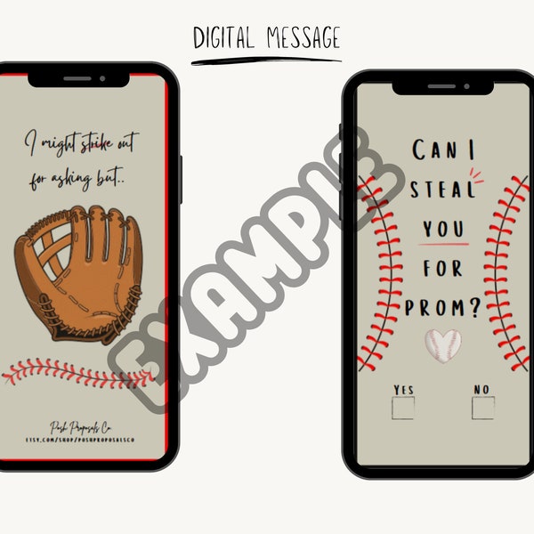 Prom Proposal Softball Etsy