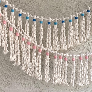 Nautical Rope Tassel Garland: Coastal Boho Nursery Decor