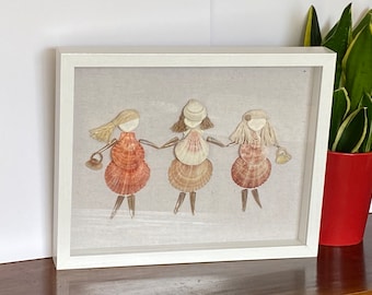 Seashell Friends, Shell Sisters, Seashell people, Ocean lovers gift