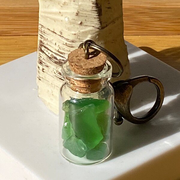 Sea Glass Keychain Etsy