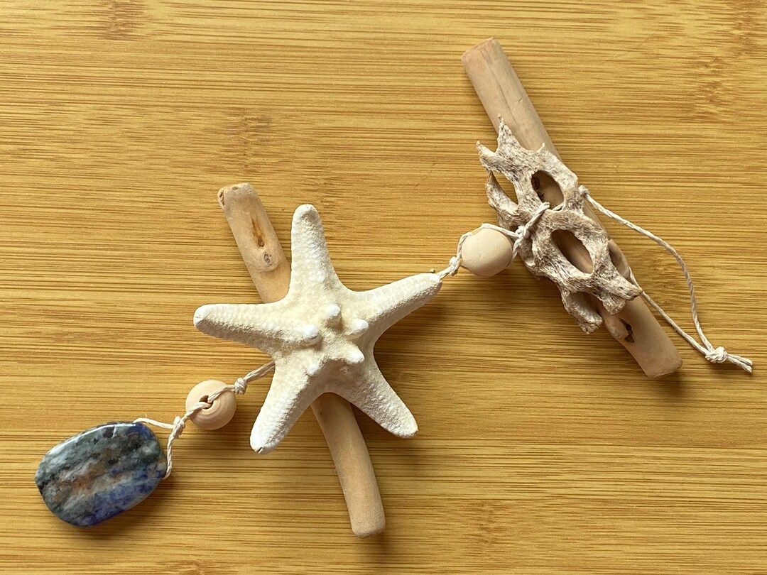 Beach Hanging Decor, Wind Chime, Seashell Mobile, Custom Beach Hanging