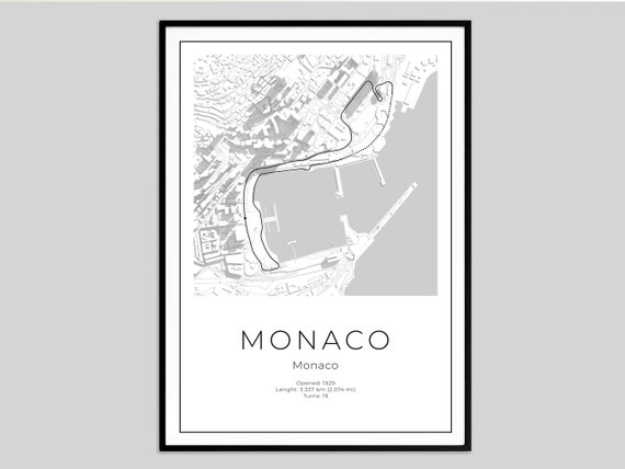 F1 Monaco poster | Formula one poster | Monaco Grand Prix poster