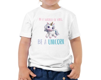 Unicorn Toddler Short Sleeve Tee