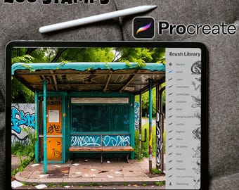 200 Urban Decay Procreate Stamps ~ Urban Decay Designs & photoshop brushes