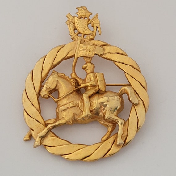 Horseman's badge Knight Brooch Heraldry Brooch Jou