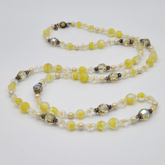 Vintage Vendome Art Glass Bead Necklace, Collecti… - image 2