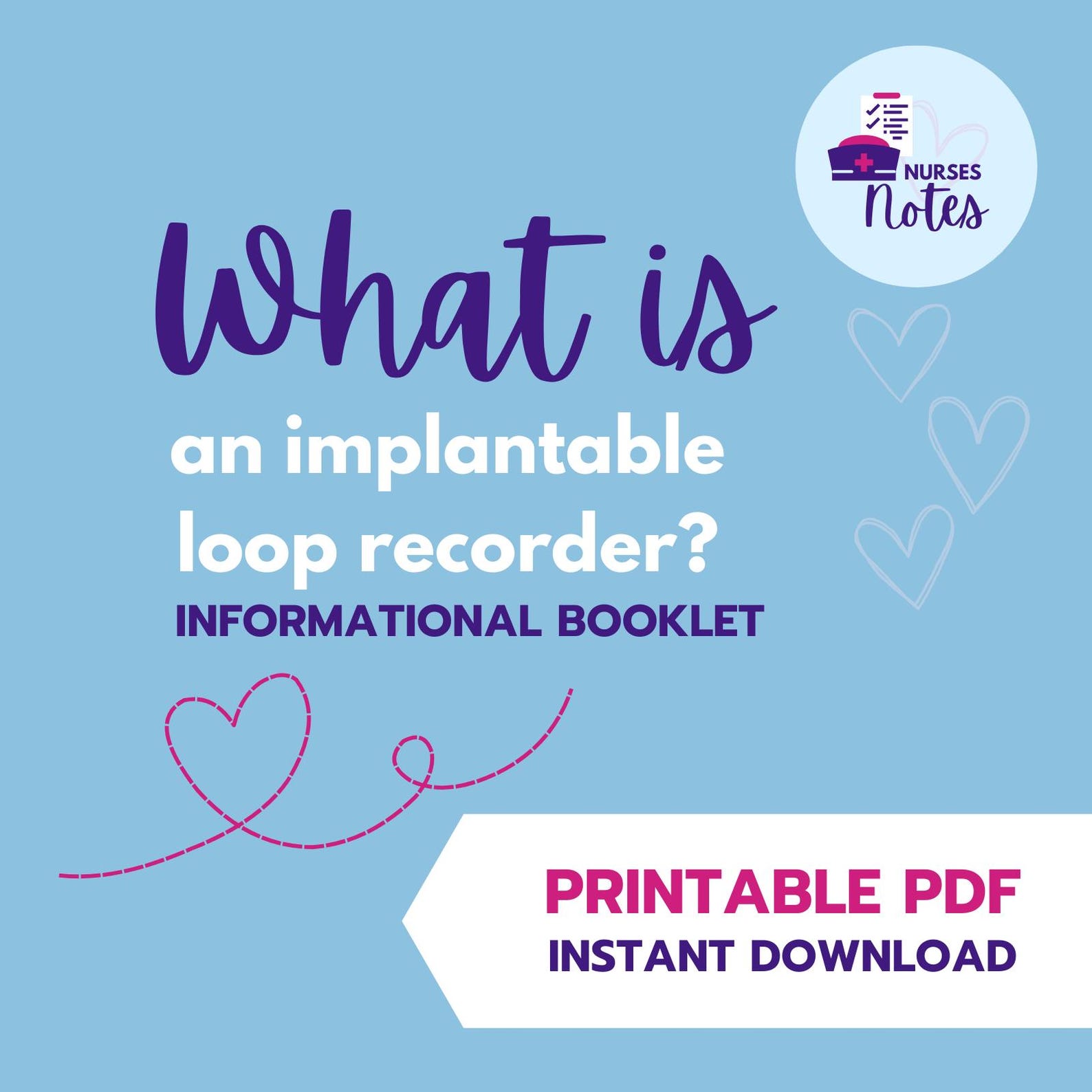 Nurses Notes: What is an Implantable Loop Recorder - Etsy