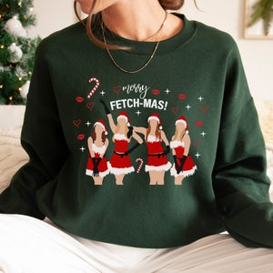Merry Fetch-Mas Mean Girls Moletom, Moletom de Natal, Camisetas de Natal