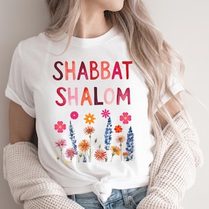 Jewish Shirts, Shabbat Shalom Tshirt, Beautiful Jewish Tshirt, Hanukkah Gifts, For Jewish Moms and Bubbe