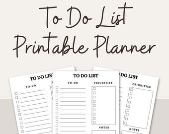 To do LIst | To do List Planner | To do List Printable, To do Lst Template, A4 Instant Digital Download, PDF To do List, To do List Template