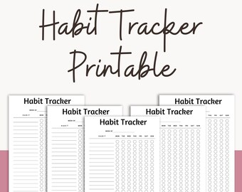 Habit Tracker | Habit Tracker Printable | Habit Tracker Template | Habit Tracker 2023, Habit Tracker PDF, Habit Planner A4, Instant Download