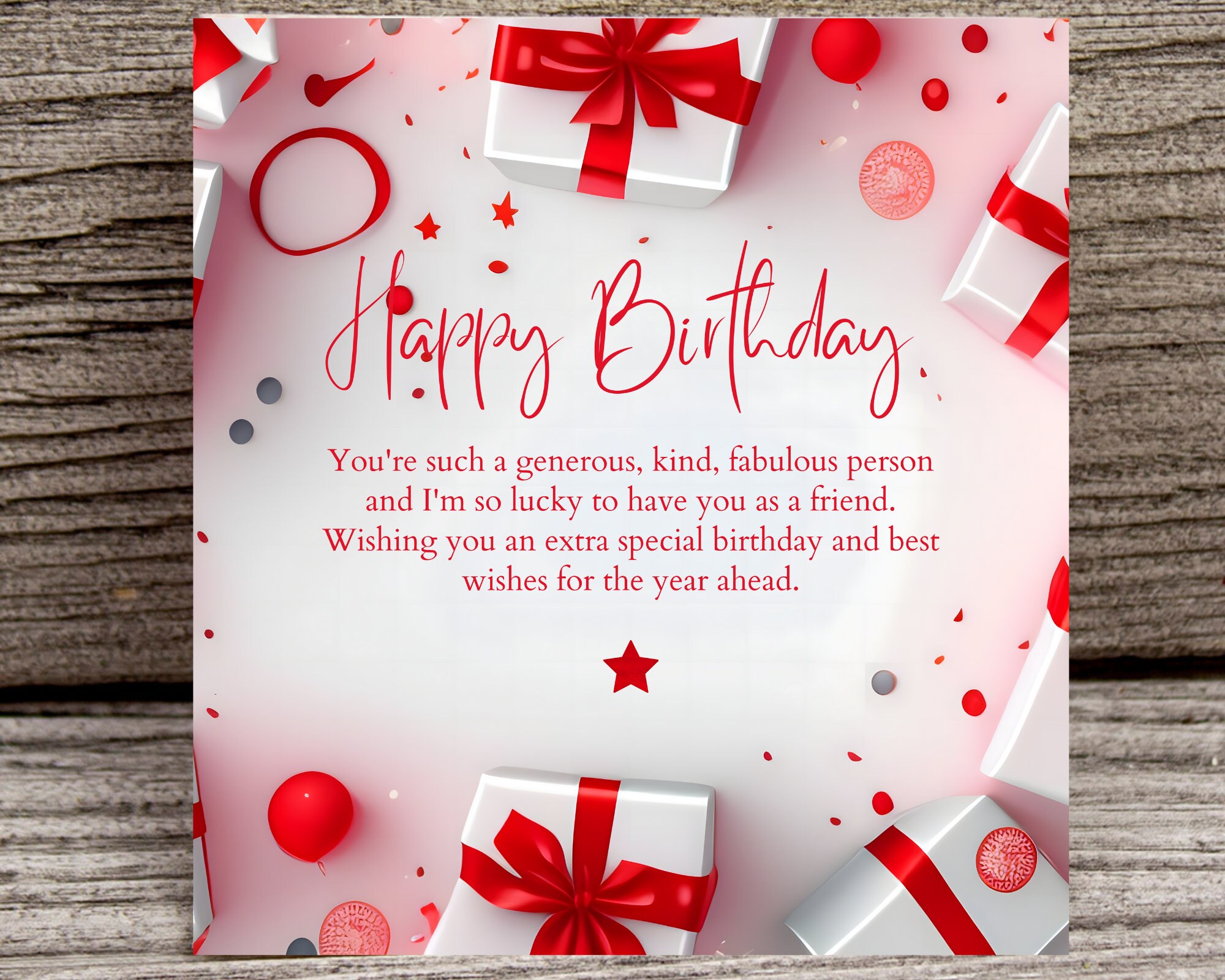 Editable &amp; Printable Happy Birthday Card | Modern Birthday Card | Card ...