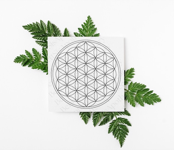 Flower Of Life Crystal Grid Sheet: Printable Manifestation Tool, Digital Download, Crystals, Dream Life