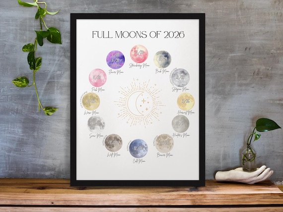 2026 Full Moon Calendar