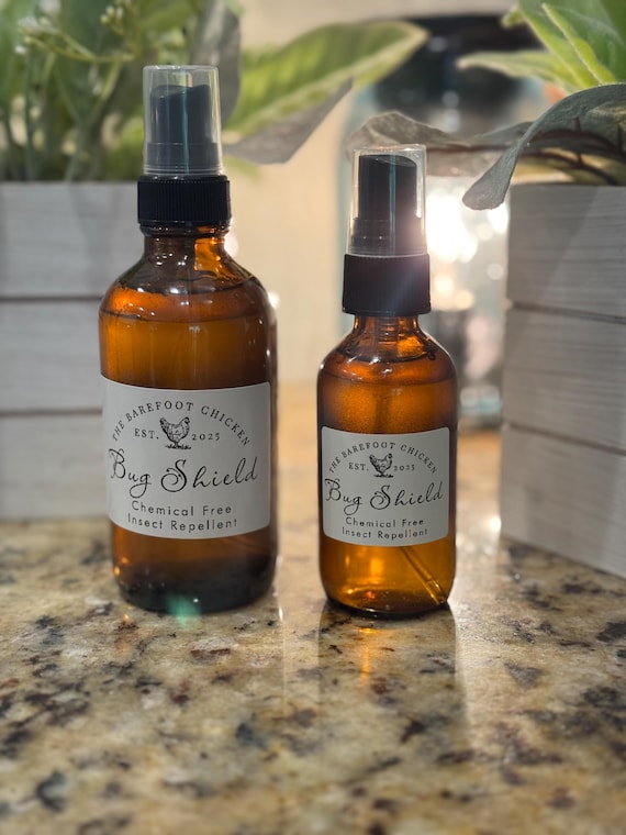 Organic Bug Repellent: 4oz DEET-Free Essential Oil Mosquito Spray, All Natural