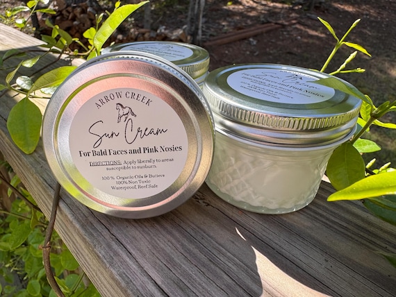 Organic Sun Cream For Horses 4oz | Non-Toxic Stable Care | Natural Sun Protection