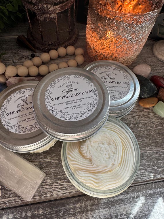 Organic Grassfed Tallow Baby Balm | Pure |UNSCENTED | Skincare