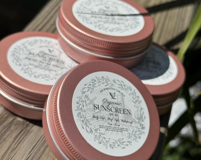 Organic NON-Nano Sunscreen | Reef-Safe | Baby-Safe | Non-Toxic Natural Sun Protection |SPF 30 | All Natural