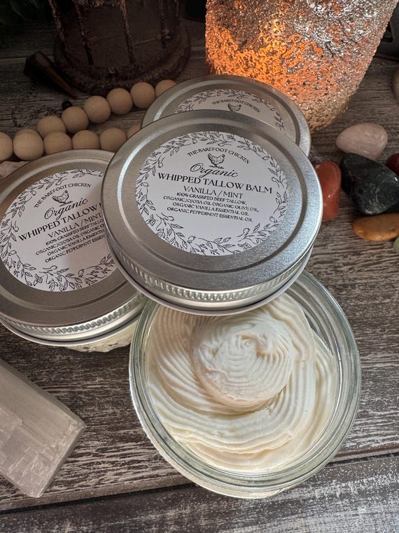 Organic Grass-Fed Tallow Balm |Vanilla Mint