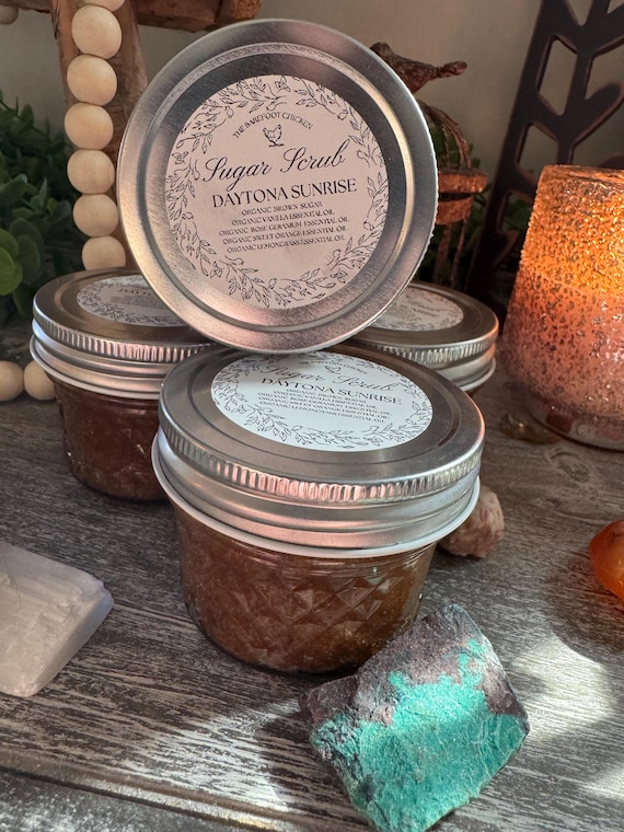 Organic Brown Sugar Scrub – Handmade Exfoliating Body Polish, Delicious Scent Options Available