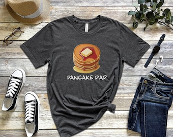 Pfannkuchen Dad Shirt, Pfannkuchen Liebhaber Shirt, ich liebe Pfannkuchen Shirt, Pfannkuchen und Sirup Buntes Shirt, Short Stack Pfannkuchen, Papas Beste Pfannkuchen