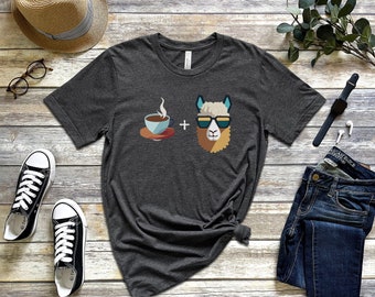 Coffee and Alpacas T-Shirt, Fun Coffee and Alpacas T-Shirt, Alpaca Lover, Coffee Lover, Coffee and Alpaca Gift Shirt, Coffee and Alpaca Fan