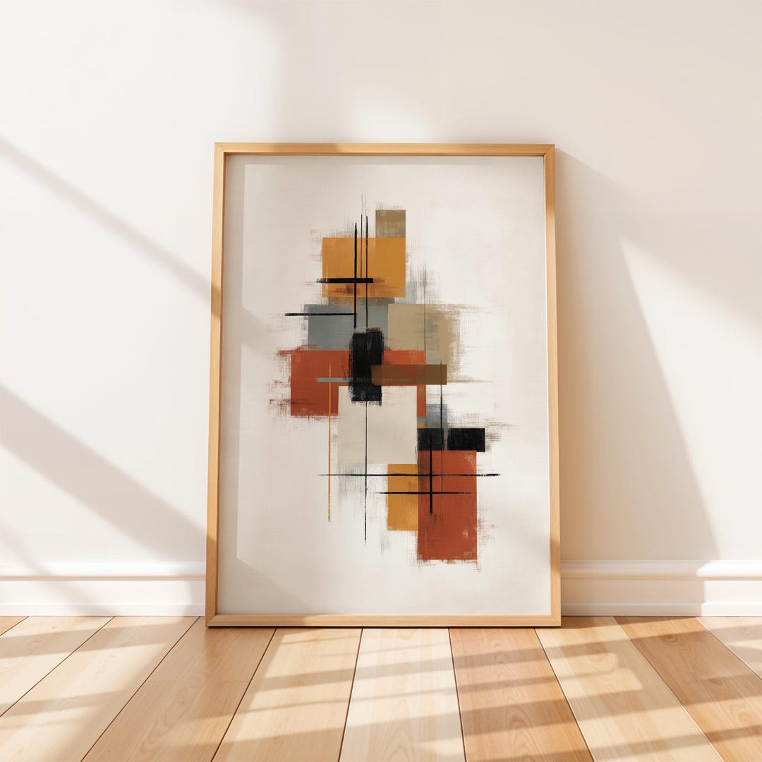 Printable Wall Art | Mid Century Modern Abstract | MCM Minimalist Wall ...