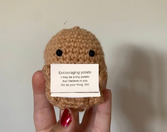 Encouraging/Positive Potato Crochet Pattern By:HappyCrochetCA