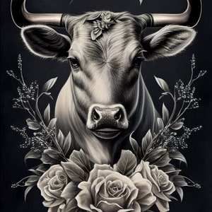 Pin by CarrieAnn Lewis on Tattoos  Bull tattoos Bull skull tattoos  Western tattoos